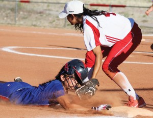 This photo by William Wilczewski of the action during a Rio Rico-Coolidge softball game last spring won first place in the Best Sports Photograph category. File photo/William Wilczewski